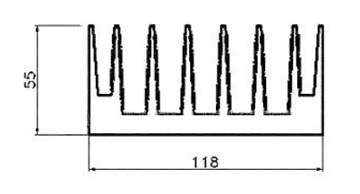 ALS-100620 Профили для радиаторов охлаждения (типа гребенка)