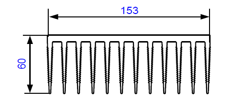 ALS-200431 Профили для радиаторов охлаждения (типа гребенка)