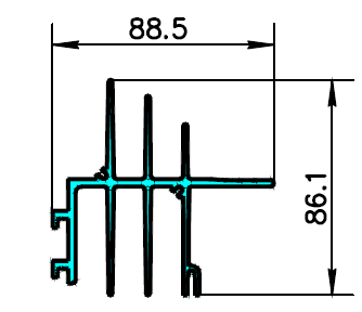 ALS-401493 Профили для радиаторов охлаждения (типа гребенка)