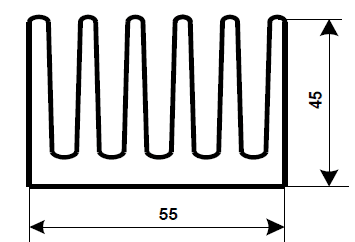 ALS-30091 Профили для радиаторов охлаждения (типа гребенка)