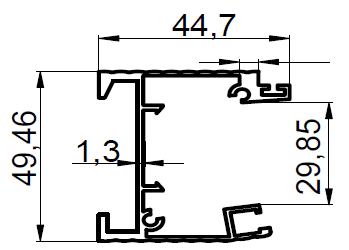 ALS-30528 Профили для прочих строительных конструкций