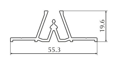 ALS-7200053 Профили для натяжных потолков