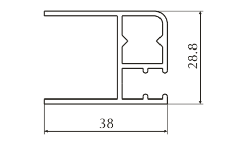 ALS-7202119 Профили для душевых кабин и шторок для ванн