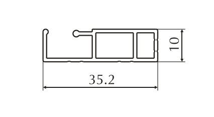 ALS-797047 Профили для душевых кабин и шторок для ванн