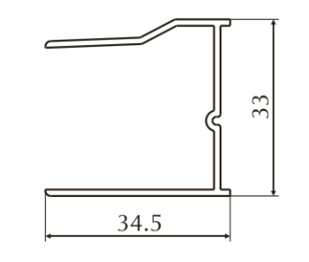 ALS-799122 Профили для душевых кабин и шторок для ванн