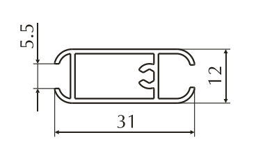 ALS-7УП_01 Профили для душевых кабин и шторок для ванн
