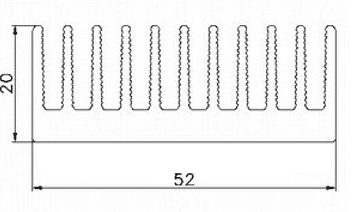 ALS-100575 Профили для радиаторов охлаждения (типа гребенка)