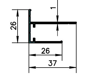 ALS-400533 Профили для облицовки стен и колонн