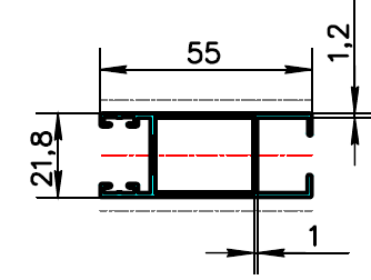 ALS-400668 Профили для ограждения балконов и лоджий