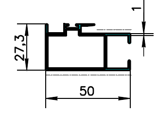 ALS-400836 Профили для ограждения балконов и лоджий