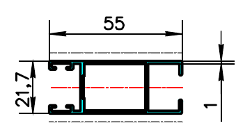 ALS-400837 Профили для ограждения балконов и лоджий