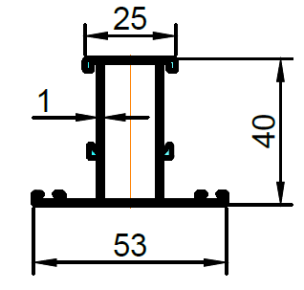 ALS-401818 Профили для ограждения балконов и лоджий