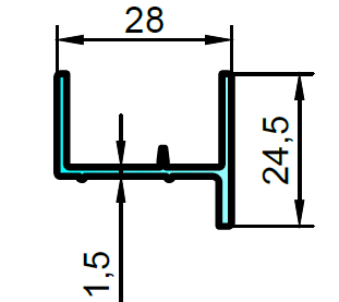 ALS-401856-1 Профили для облицовки стен и колонн