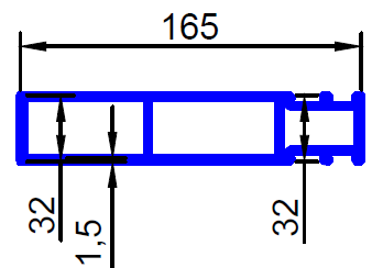 ALS-402388 Профили для ограждения балконов и лоджий