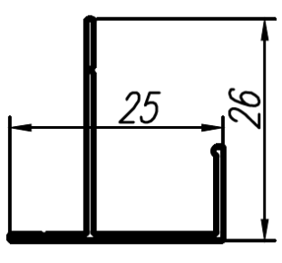 ALS-402666 Профили для облицовки стен и колонн
