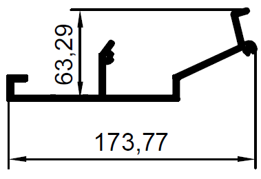 ALS-403040 Профили для прочих строительных конструкций