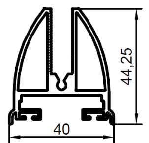 ALS-403105 Профили для ворот, шлагбаумов, раздвижных и металлических дверей