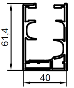 ALS-403106 Профили для ворот, шлагбаумов, раздвижных и металлических дверей