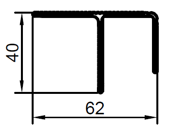 ALS-403125 Профили для облицовки стен и колонн