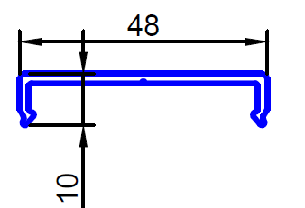 ALS-403460 Профили для облицовки стен и колонн