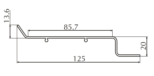 ALS-7010NAQU34005 Профили для облицовки стен и колонн