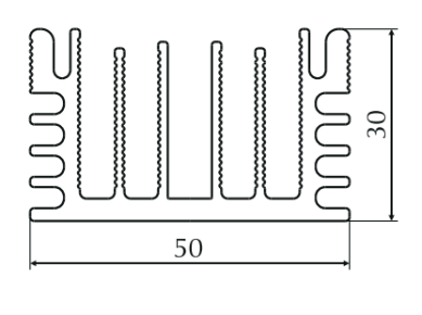 ALS-7200298 Профили для радиаторов охлаждения (типа гребенка)