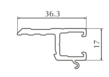 ALS-7200303 Профили для ограждения балконов и лоджий