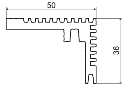 ALS-7203248 Профили для радиаторов охлаждения (типа гребенка)