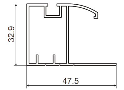 ALS-7203310 Профили для холодильного оборудования