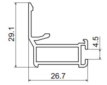 ALS-7C10.01 Профили для холодильного оборудования