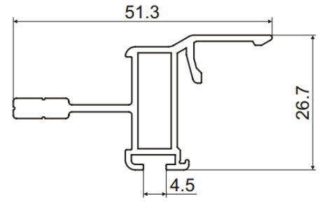 ALS-7C10.02 Профили для холодильного оборудования