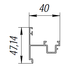 ALS-90-АПС-224 Профили для прочих строительных конструкций