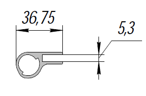 ALS-90-НП-232 Профили для газовых и электрических плит