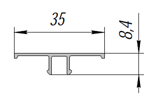 ALS-90-НП-521 Профили для облицовки стен и колонн