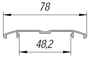 ALS-90-НП-574 Профили для холодильного оборудования