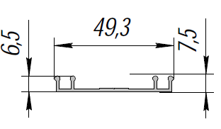 ALS-90-НП-575 Профили для холодильного оборудования