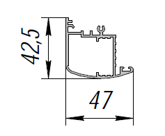 ALS-90-ПА-128 Профили для холодильного оборудования