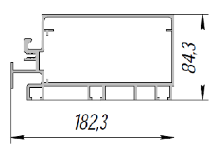 ALS-90-ПА-177 Профили для холодильного оборудования