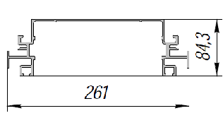 ALS-90-ПА-178 Профили для холодильного оборудования