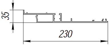 ALS-90-ПА-183 Профили для холодильного оборудования