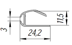 ALS-90-ПП-182 Профили для багет и рамок