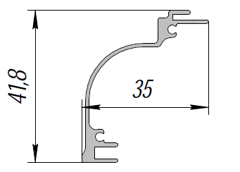 ALS-90-ПП-249 Профили для багет и рамок
