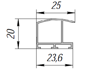 ALS-90-ПП-256 Профили для багет и рамок