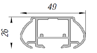 ALS-90-ПП-267 Профили для рестайлинга автомобилей (порогов, багажников, спойлеров)
