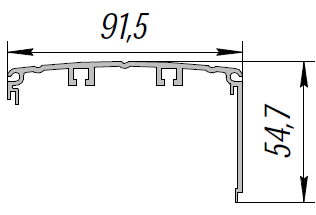 ALS-90-ПП-573 Профили для холодильного оборудования