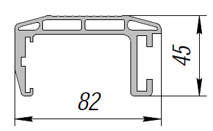 ALS-90-ПП-61 Профили для холодильного оборудования
