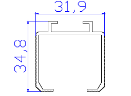 ALS-11405 Профили для ворот, шлагбаумов, раздвижных и металлических дверей
