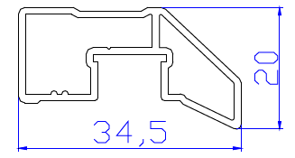 ALS-11654 Профили для шкафов-купе