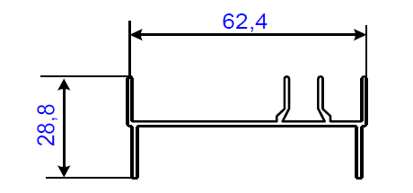 ALS-200172 Профили для ограждения балконов и лоджий