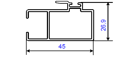 ALS-200173 Профили для ограждения балконов и лоджий